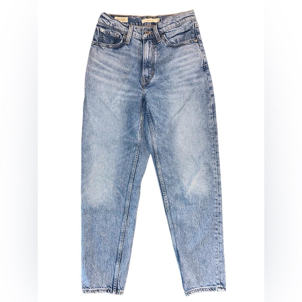 Levi's Blue Cropped Ankle Jeans Relaxed Fit 80’s Mom Jean - Picture 3 of 5